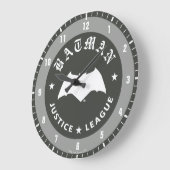Justizielle Liga | Batman Retro Bat Emblem Große Wanduhr (Winkel)