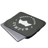 Justizielle Liga | Batman Retro Bat Emblem Laptopschutzhülle (Vorne Knopf)