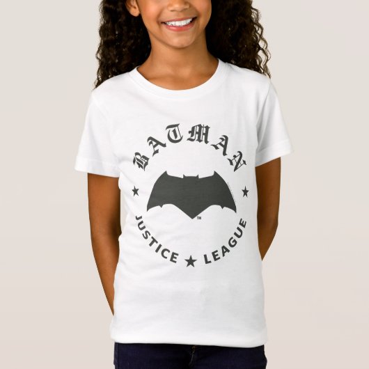 Justizielle Liga | Batman Retro Bat Emblem T-Shirt (Vorderseite)