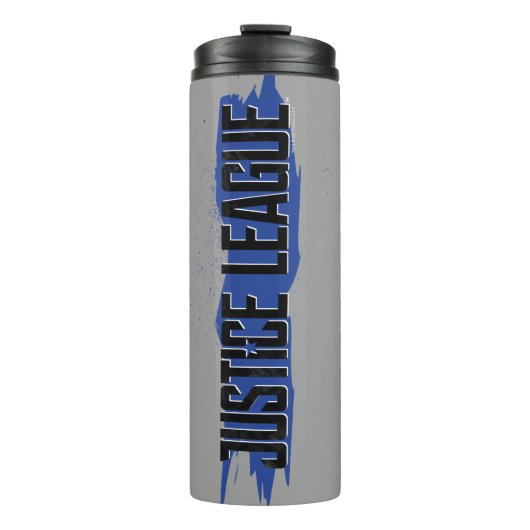 Justizielle Liga | Blue Stroke Justice League Logo Thermosbecher (Vorderseite)
