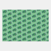 Justizielle Liga | Brush & Halftone Aquaman Symbol Geschenkpapier Set (Vorderseite 3)