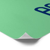 Justizielle Liga | Brush & Halftone Aquaman Symbol Poster (Ecke)