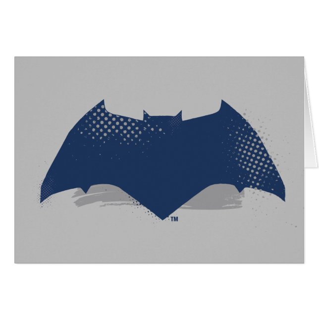 Justizielle Liga | Brush & Halftone Batman Symbol (Vorderseite (Horizontal))
