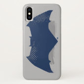 Justizielle Liga | Brush & Halftone Batman Symbol Case-Mate iPhone Hülle (Rückseite)