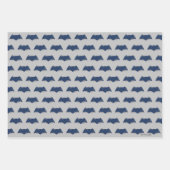 Justizielle Liga | Brush & Halftone Batman Symbol Geschenkpapier Set (Vorderseite 3)