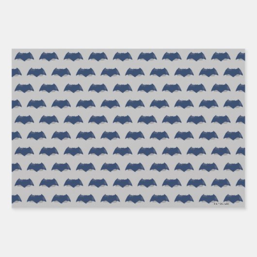 Justizielle Liga | Brush & Halftone Batman Symbol Geschenkpapier Set (Vorderseite 3)