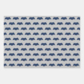 Justizielle Liga | Brush & Halftone Batman Symbol Geschenkpapier Set (Vorderseite 2)