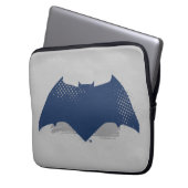 Justizielle Liga | Brush & Halftone Batman Symbol Laptopschutzhülle (Vorderseite Links)