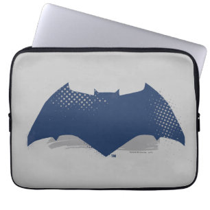 Justizielle Liga   Brush & Halftone Batman Symbol Laptopschutzhülle