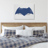 Justizielle Liga | Brush & Halftone Batman Symbol Leinwanddruck (Insitu (Schlafzimmer))