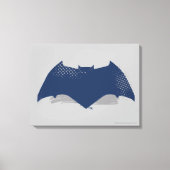 Justizielle Liga | Brush & Halftone Batman Symbol Leinwanddruck (Vorderseite)