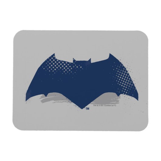 Justizielle Liga | Brush & Halftone Batman Symbol Magnet (Horizontal)