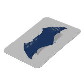 Justizielle Liga | Brush & Halftone Batman Symbol Magnet (Linke Seite)