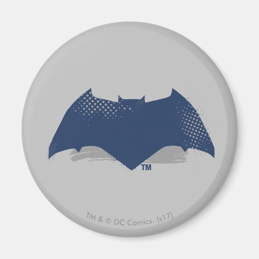 Justizielle Liga | Brush & Halftone Batman Symbol Magnet (Vorne)