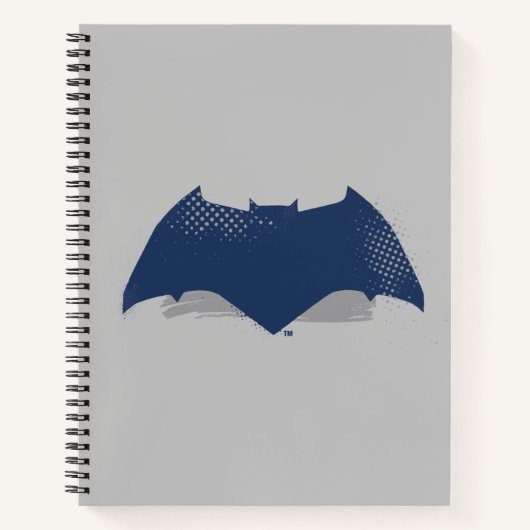 Justizielle Liga | Brush & Halftone Batman Symbol Notizblock (Vorderseite)