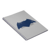 Justizielle Liga | Brush & Halftone Batman Symbol Notizblock (Rechte Seite)