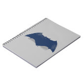 Justizielle Liga | Brush & Halftone Batman Symbol Notizblock (Linke Seite)