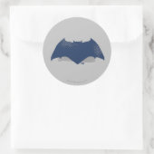 Justizielle Liga | Brush & Halftone Batman Symbol Runder Aufkleber (Tasche)