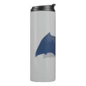 Justizielle Liga | Brush & Halftone Batman Symbol Thermosbecher (Nach links gedreht)