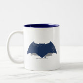 Justizielle Liga | Brush & Halftone Batman Symbol Zweifarbige Tasse (Links)