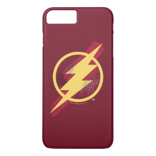 Justizielle Liga Brush & Halftone Flash Symbol Case-Mate iPhone Hülle