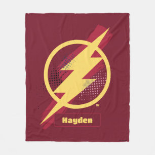 Justizielle Liga Brush & Halftone Flash Symbol Fleecedecke