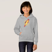 Justizielle Liga | Brush & Halftone Flash Symbol Hoodie (Vorne ganz)