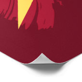 Justizielle Liga | Brush & Halftone Flash Symbol Poster (Ecke)