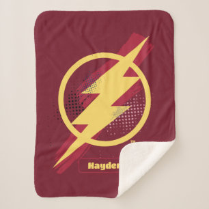 Justizielle Liga Brush & Halftone Flash Symbol Sherpadecke