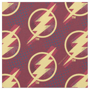 Justizielle Liga   Brush & Halftone Flash Symbol Stoff