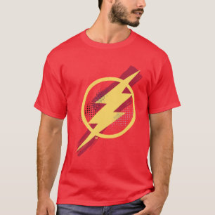 Justizielle Liga   Brush & Halftone Flash Symbol T-Shirt