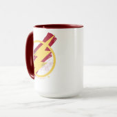 Justizielle Liga | Brush & Halftone Flash Symbol Tasse (Vorderseite Links)