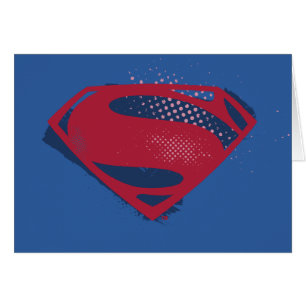 Justizielle Liga Brush & Halftone Superman Symbo