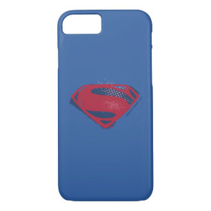 Justizielle Liga   Brush & Halftone Superman Symbo Case-Mate iPhone Hülle