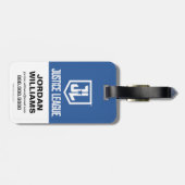 Justizielle Liga | Brush & Halftone Superman Symbo Gepäckanhänger (Rückseite horizontal)