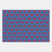 Justizielle Liga | Brush & Halftone Superman Symbo Geschenkpapier Set (Vorderseite 3)