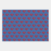 Justizielle Liga | Brush & Halftone Superman Symbo Geschenkpapier Set (Vorderseite 2)