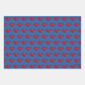 Justizielle Liga | Brush & Halftone Superman Symbo Geschenkpapier Set (Vorderseite)