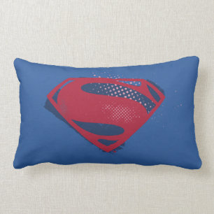 Justizielle Liga Brush & Halftone Superman Symbo Lendenkissen