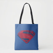 Justizielle Liga | Brush & Halftone Superman Symbo Tasche (Vorderseite)