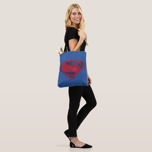 Justizielle Liga | Brush & Halftone Superman Symbo Tasche (Am Model)