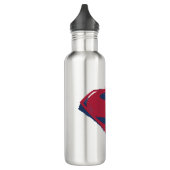 Justizielle Liga | Brush & Halftone Superman Symbo Trinkflasche (Links)
