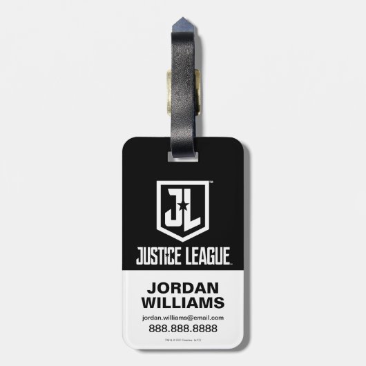 Justizielle Liga | Cyborg auf dem Schlachtfeld Gepäckanhänger (Rückseite vertikal)