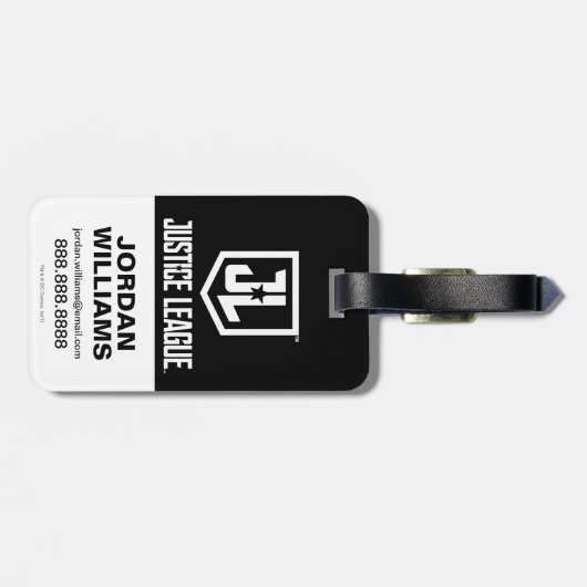 Justizielle Liga | Cyborg auf dem Schlachtfeld Gepäckanhänger (Rückseite horizontal)