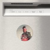 Justizielle Liga | Cyborg auf dem Schlachtfeld Magnet (In Situ (Geschirrspüler))