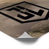 Justizielle Liga | Cyborg auf dem Schlachtfeld Poster (Ecke)