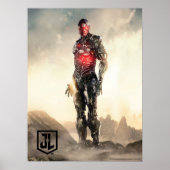 Justizielle Liga | Cyborg auf dem Schlachtfeld Poster (Vorne)
