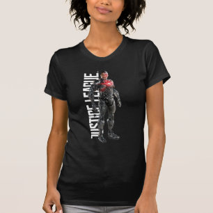 Justizielle Liga Cyborg auf dem Schlachtfeld T-Shirt