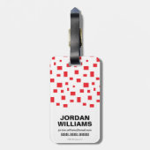 Justizielle Liga | Cyborg Digital Noir Pop Art Gepäckanhänger (Rückseite vertikal)