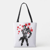 Justizielle Liga | Cyborg Digital Noir Pop Art Tasche (Rückseite)